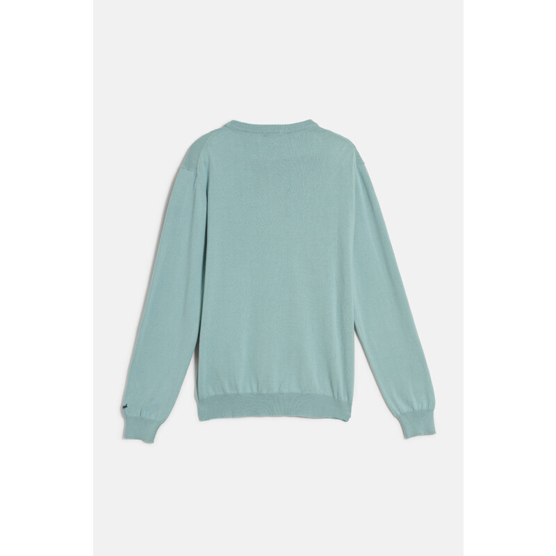 PULÓVER WOOLRICH LOGO COTTON CREWNECK
