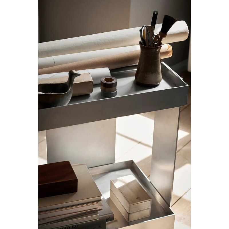 ferm LIVING kerekes bútor Lager Trolley szürke