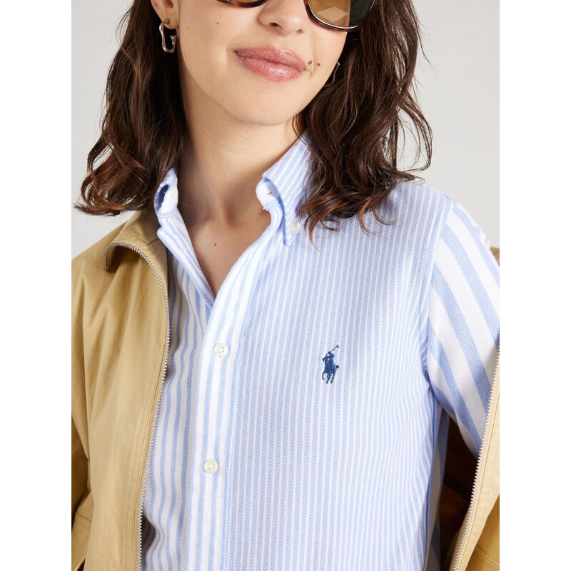 Polo Ralph Lauren Blúz világoskék / fehér