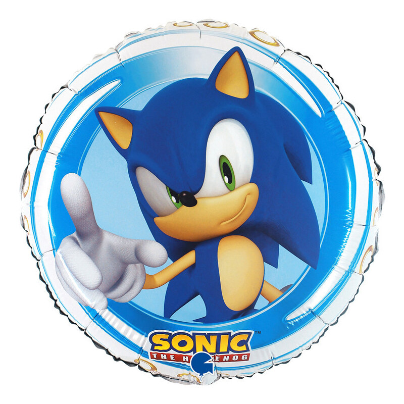 Sonic a sündisznó Trio fólia lufi 46 cm