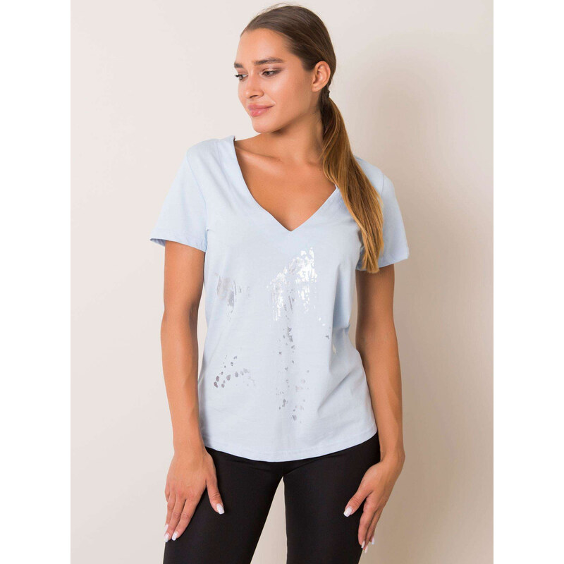 For Fitness T-shirt-131-TS-PRT2020.01P-light blue