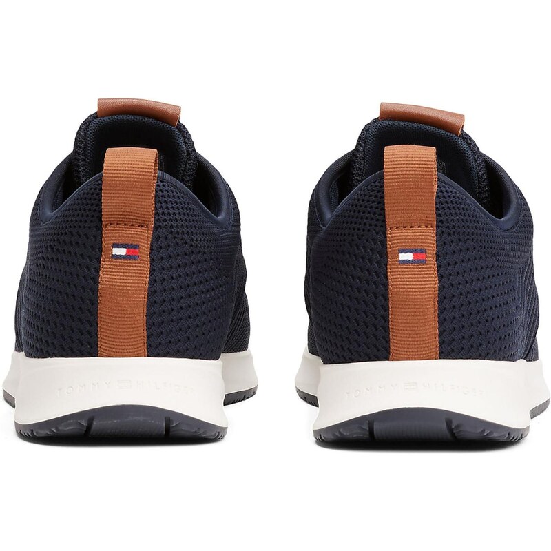 TOMMY HILFIGER Rövid szárú sportcipők 'NEWPORT' tengerészkék / konyak / fehér