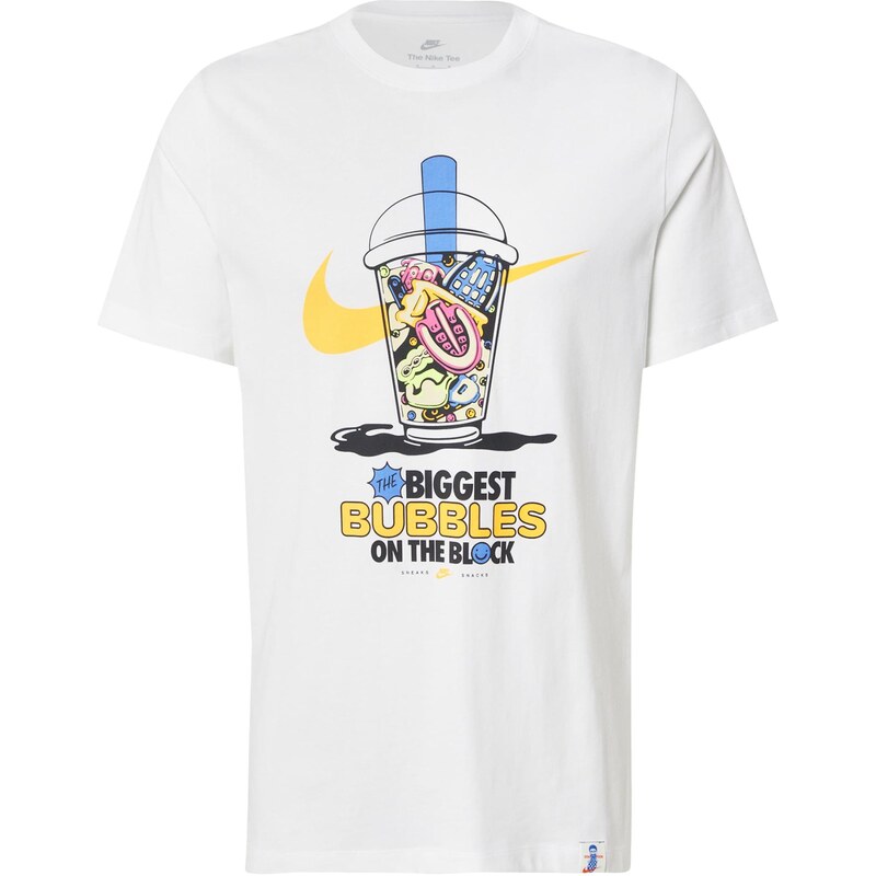 Nike Sportswear Póló 'SOLE FOOD' világoskék / sárga / fekete / fehér