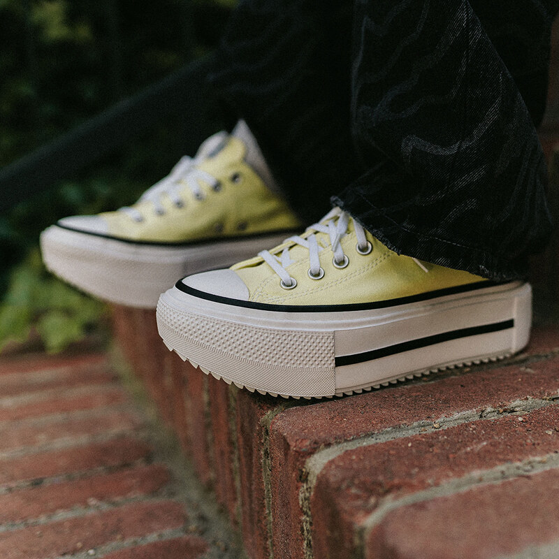 Converse Chuck Taylor All Star Lift Double Stack Lemon Slushy/ White/ Black