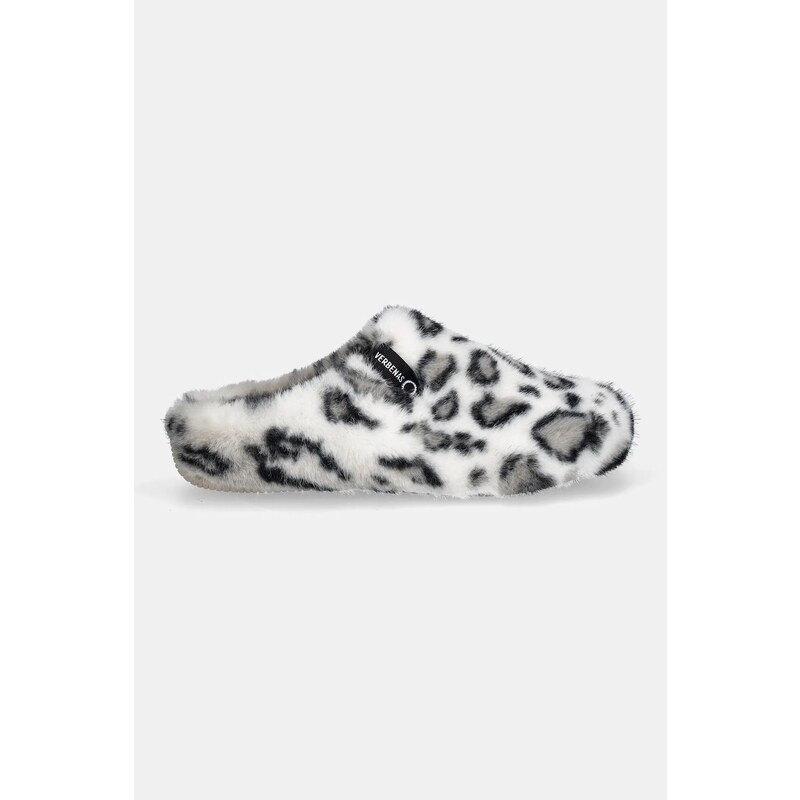 Verbenas papucs YORK FUR LEO fehér, 5860500951