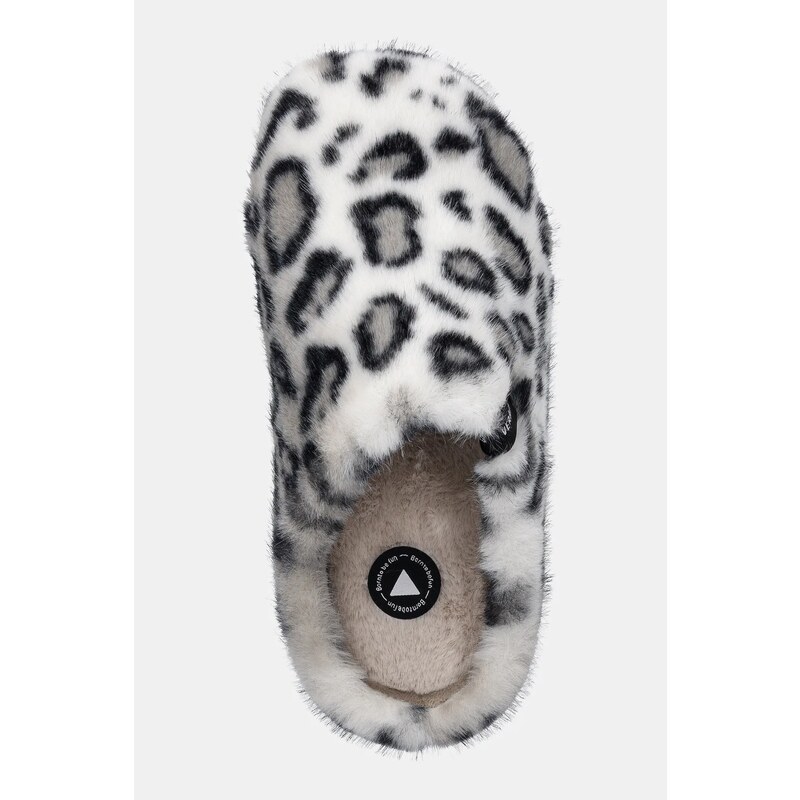 Verbenas papucs YORK FUR LEO fehér, 5860500951