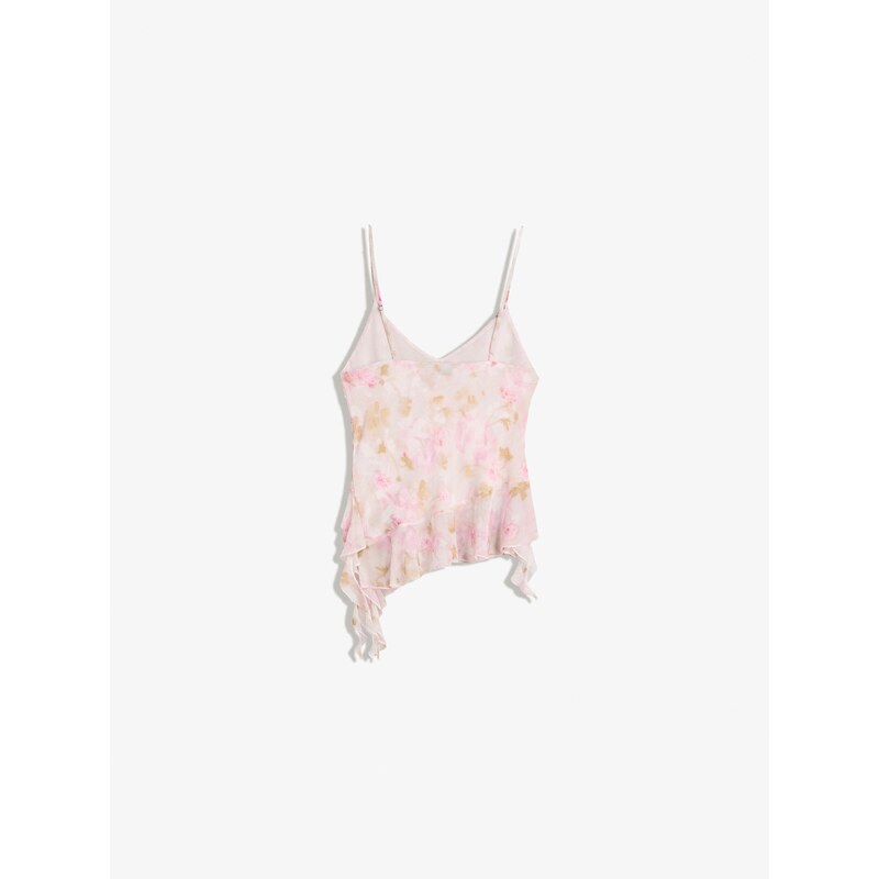 Bershka Top mustár / rózsaszín / rózsaszín / pasztell-rózsaszín