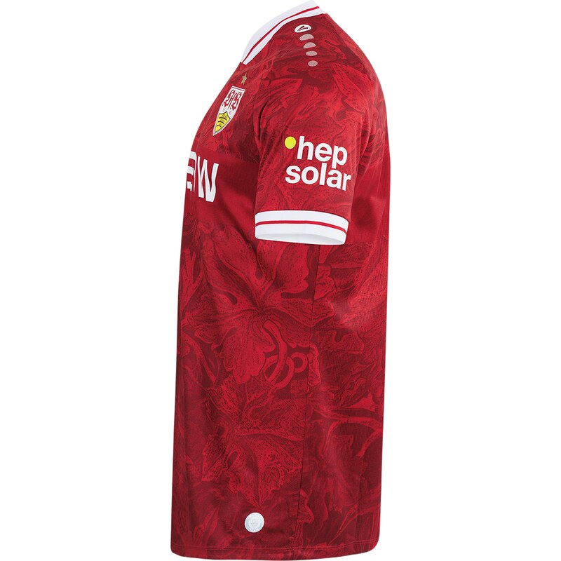 JAKO Maglia VfB Stoccarda In Jersey, Con Logo 3D, Anello Sul Petto E Colletto A Coste, Design Ispirato Ai Boschi Della Regione - 2