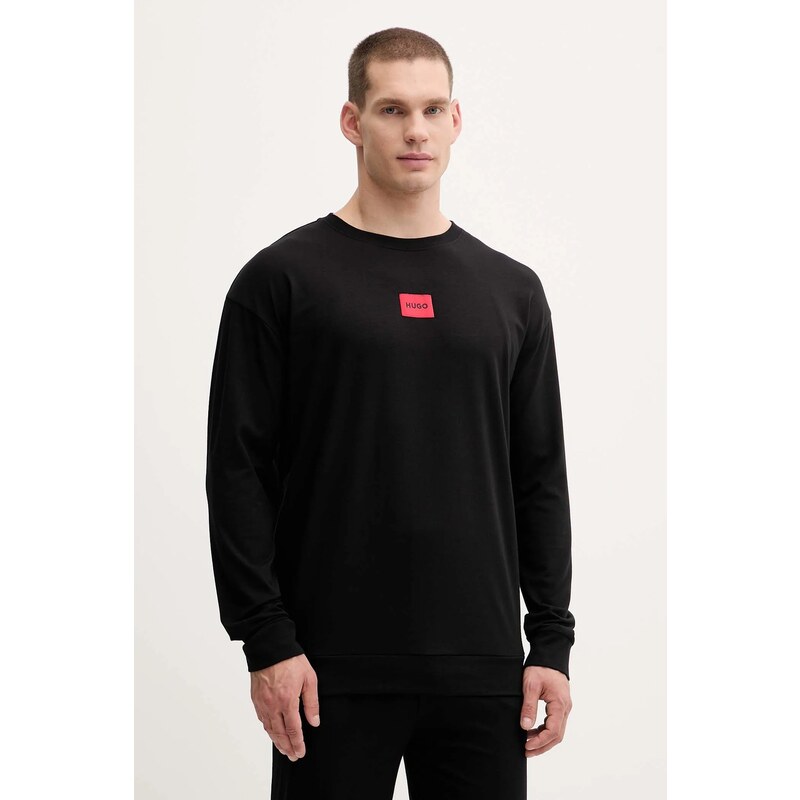 HUGO pizsama fekete, nyomott mintás, 50549188