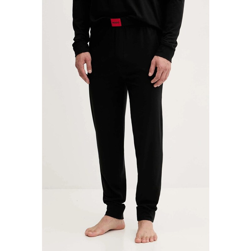 HUGO pizsama fekete, nyomott mintás, 50549188