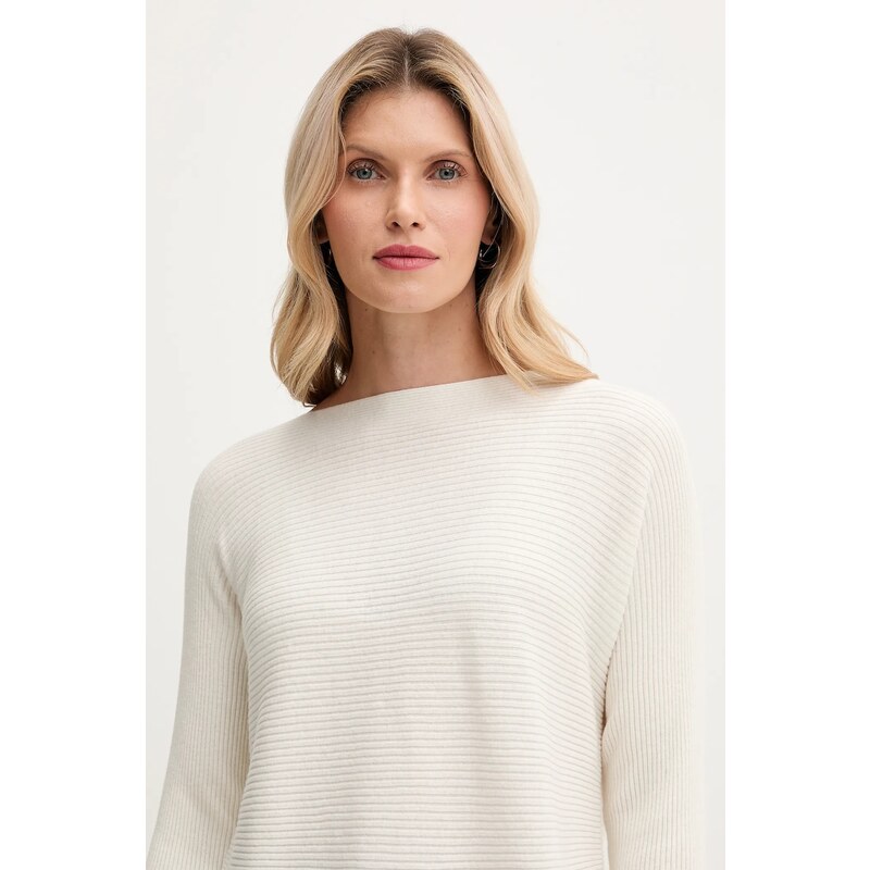United Colors of Benetton pulóver gyapjúkeverékből bézs, 1Y6SD10CH