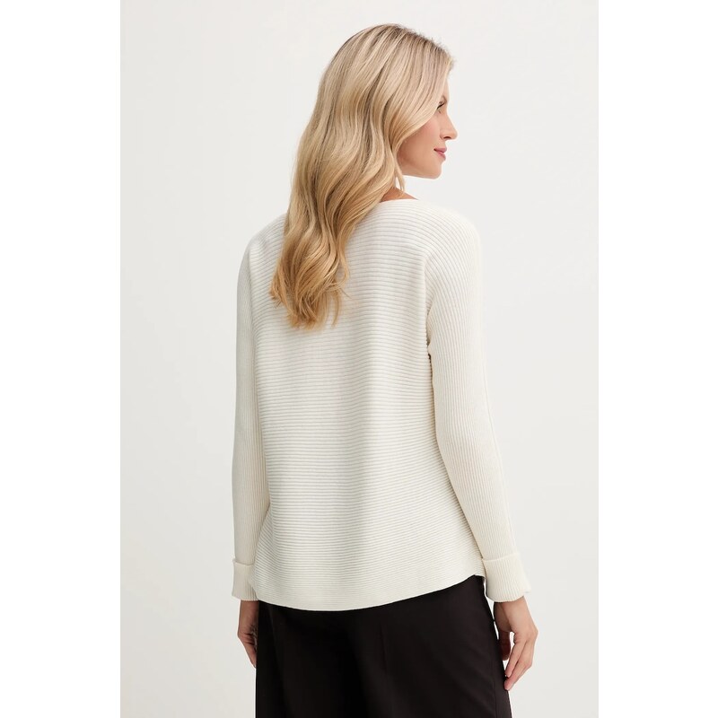 United Colors of Benetton pulóver gyapjúkeverékből bézs, 1Y6SD10CH