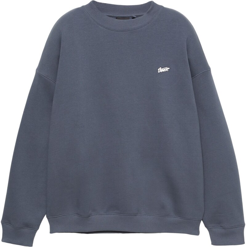 Pull&Bear Tréning póló 'STWD' zafir / fehér