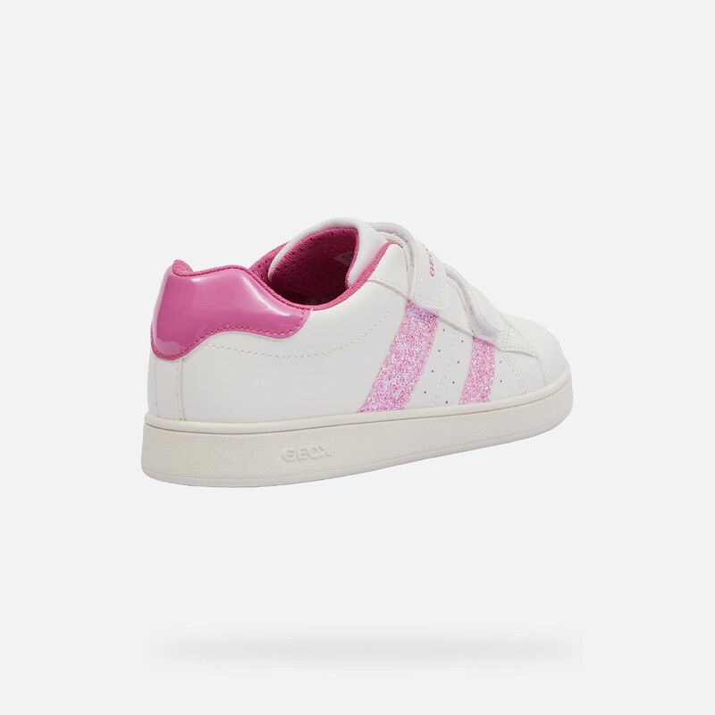 White Girls Geox Eclyper Sneakers - Girls
