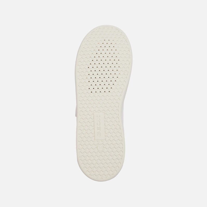 White Girls Geox Eclyper Sneakers - Girls