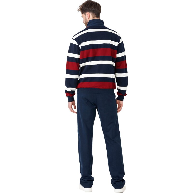 HAJO Házi ruha kék / piros / fehér