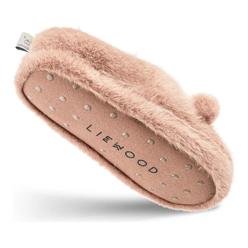 Liewood gyerek papucs Aviaja Bear Slippers rózsaszín, LW19587