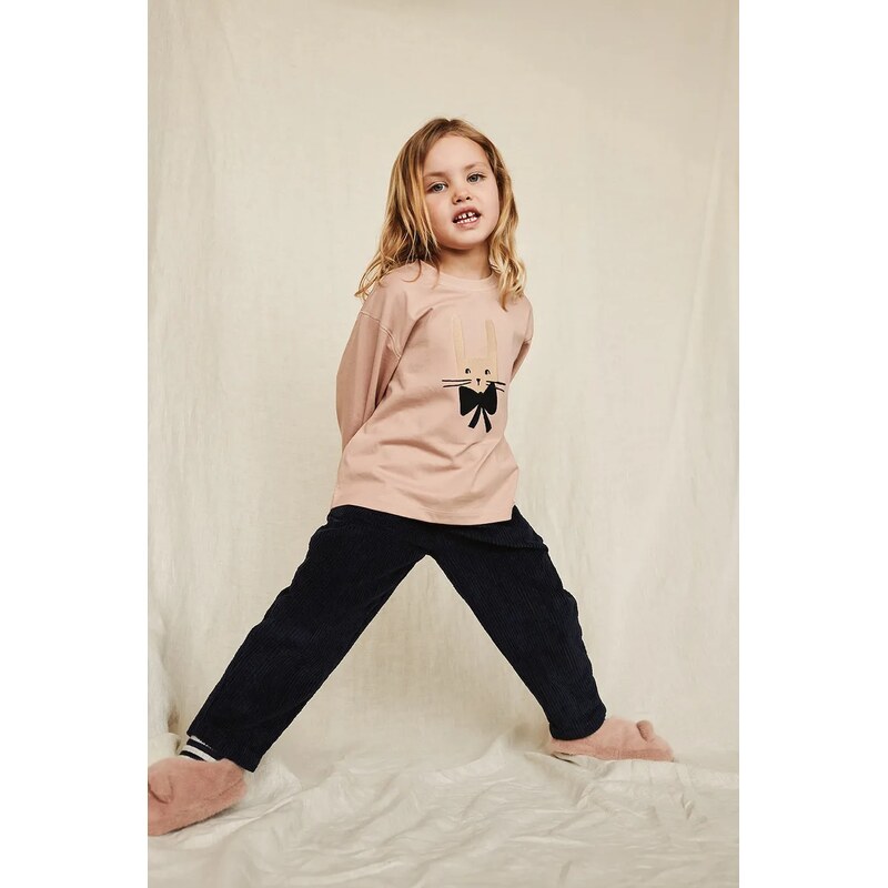 Liewood gyerek papucs Aviaja Bear Slippers rózsaszín, LW19587