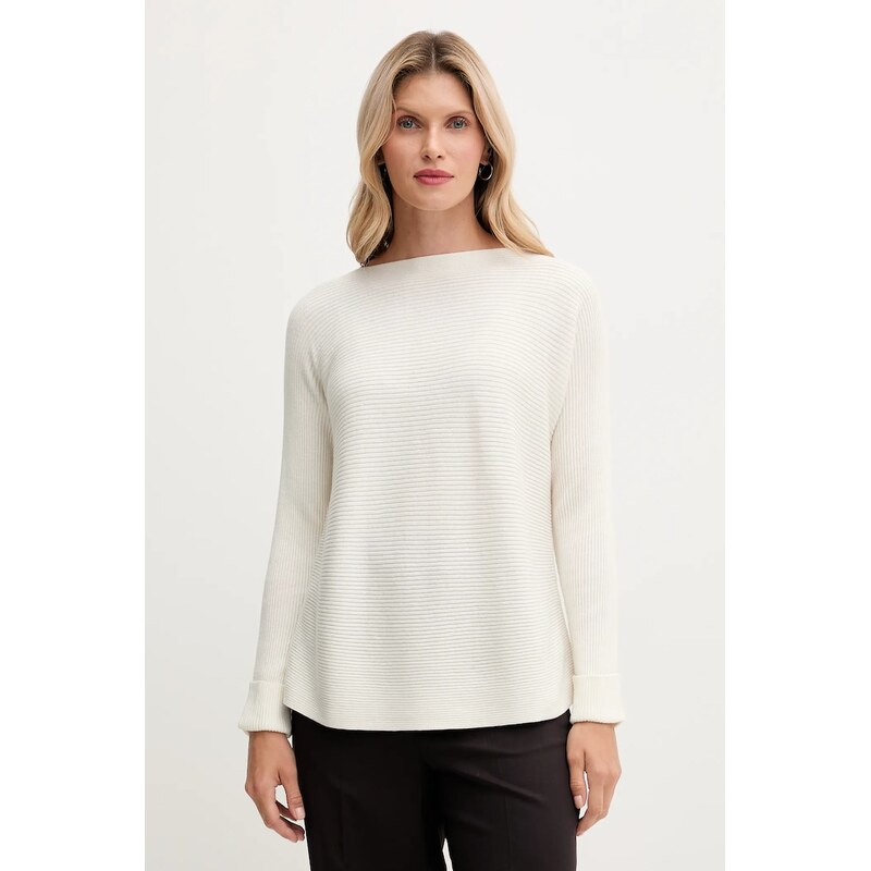 United Colors of Benetton pulóver gyapjúkeverékből bézs, 1Y6SD10CH