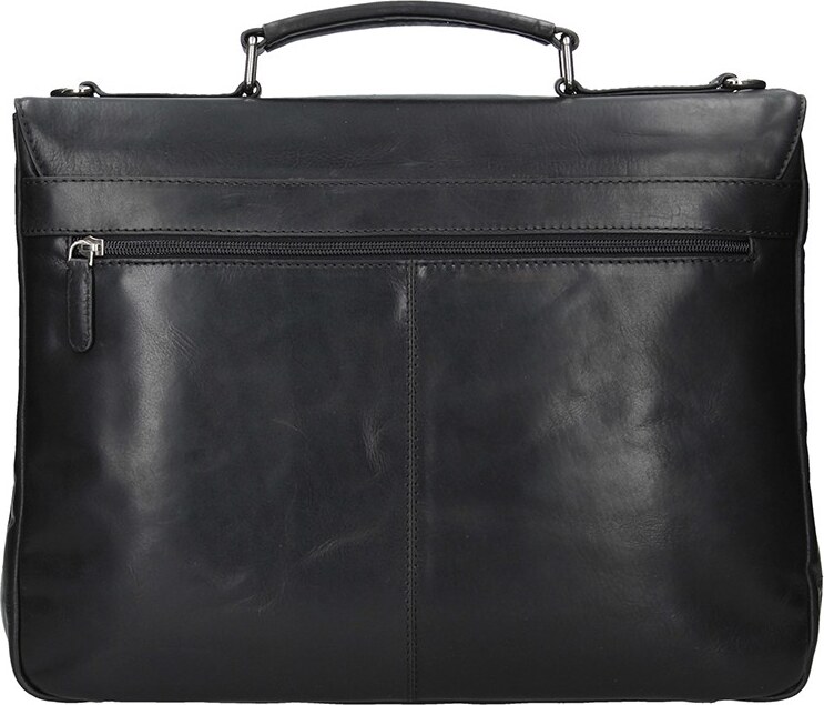 Luxus férfi bőr aktatáska Bugatti Trevor - fekete
