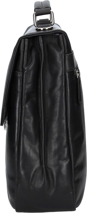 Luxus férfi bőr aktatáska Bugatti Trevor - fekete