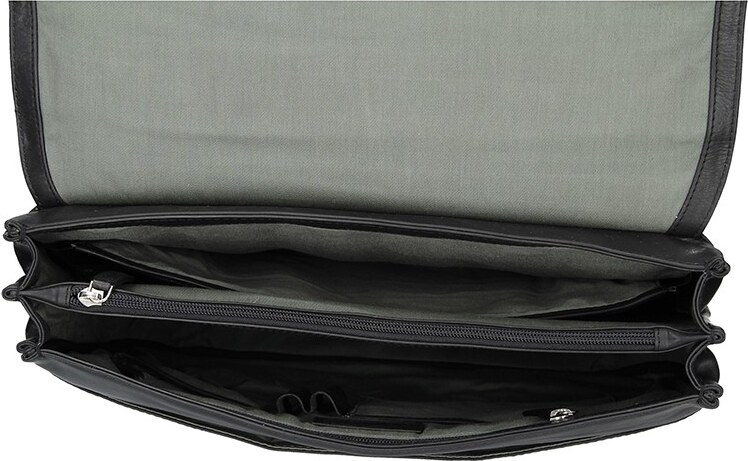 Luxus férfi bőr aktatáska Bugatti Trevor - fekete