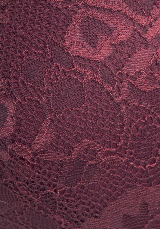 LASCANA Melltartó burgundi vörös