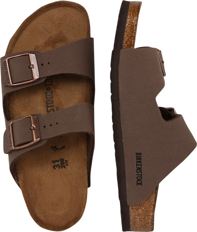 BIRKENSTOCK Nyitott cipők 'Arizona' csokoládé