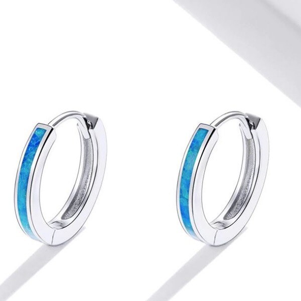 Ékszerkirály Ezüst fülbevaló, opál