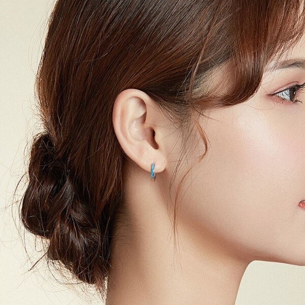 Ékszerkirály Ezüst fülbevaló, opál