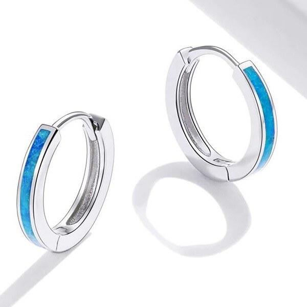 Ékszerkirály Ezüst fülbevaló, opál