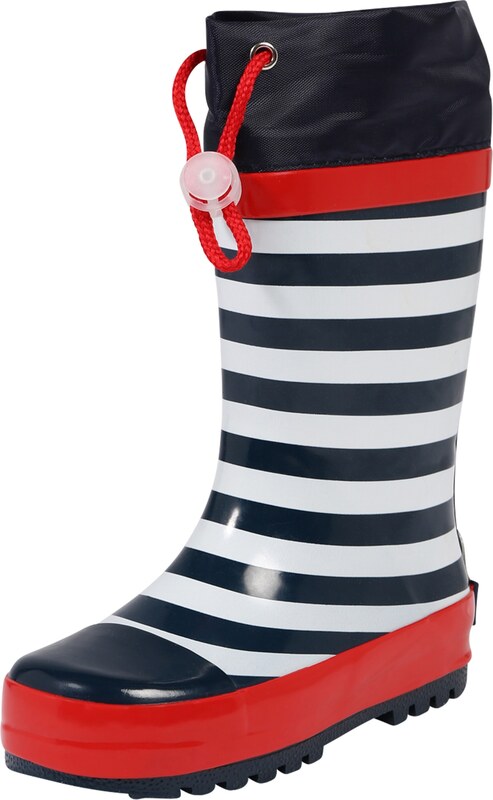 PLAYSHOES Gumicsizmák 'Maritim' sötétkék / piros / fehér