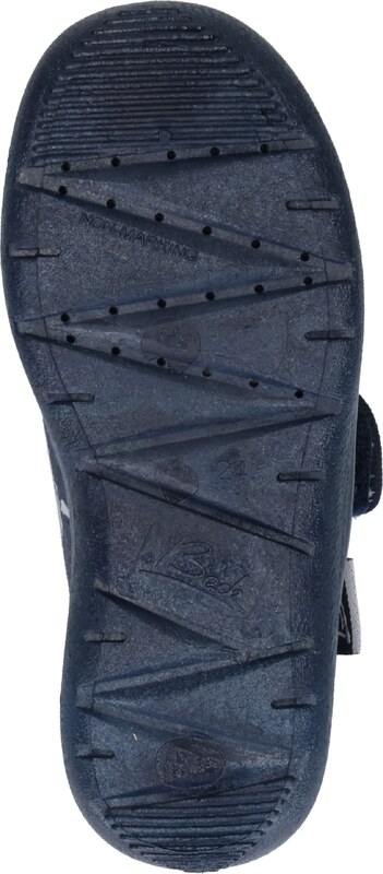 BECK Házi cipő 'Haie' tengerészkék / sötétkék / szürke / piros / fehér