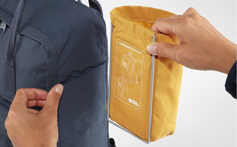 Fjällräven Kånken Bottle Pocket Unisex - Hátizsákok és táskák Fjällräven - Fekete - F23793-550-One-size