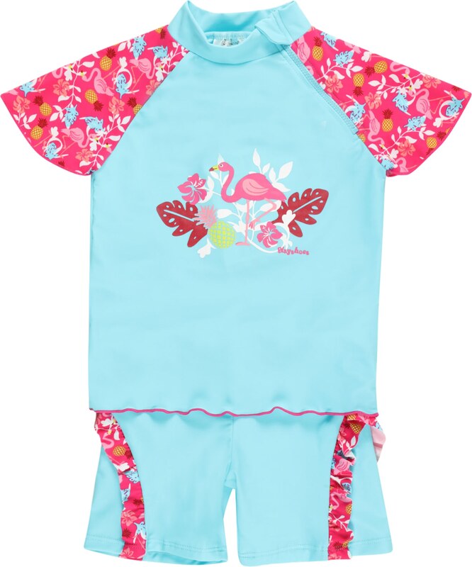 PLAYSHOES UV-védelem 'Flamingo' türkiz / vegyes színek / rózsaszín