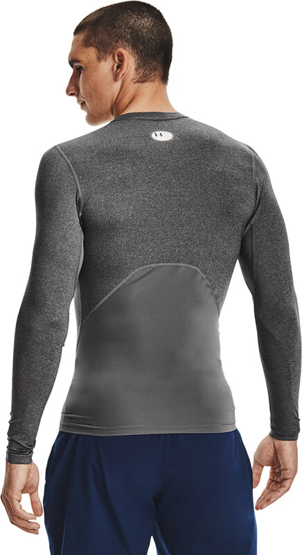 Póló Under Armour Hg Armour Comp LS Carbon Heather/ Black M