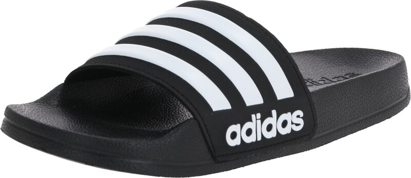ADIDAS PERFORMANCE Strandcipő 'Adilette' fekete / fehér
