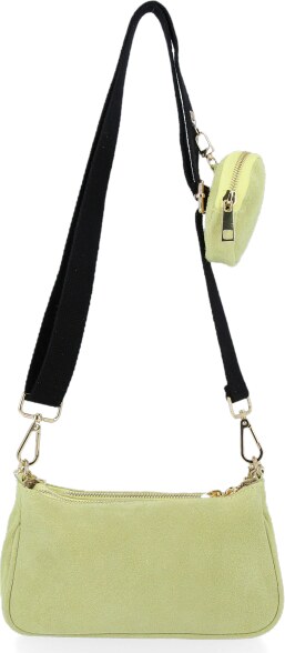 Bőr táska univerzális Vittoria Gotti lime B40