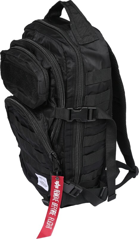 ALPHA INDUSTRIES Hátizsák 'Tactical' fekete