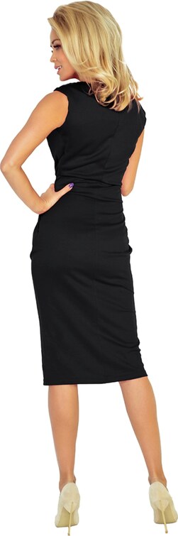 Numoco Fekete midi ruha