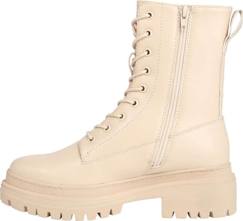 ABOUT YOU Fűzős rövid szárú csizmák 'Carolin' bézs