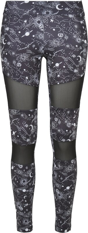 Urban Classics Leggings fekete / fehér