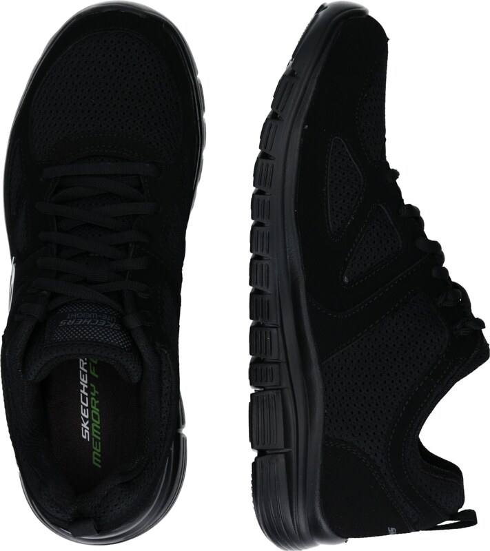 SKECHERS Rövid szárú sportcipők 'Burns Agoura' szürke / fekete