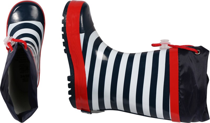 PLAYSHOES Gumicsizmák 'Maritim' sötétkék / piros / fehér