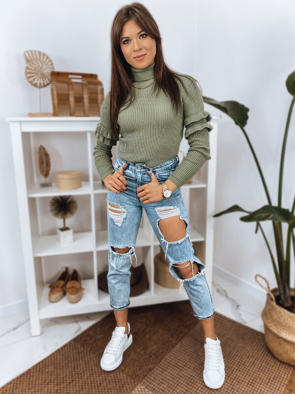 BASIC Zöld bordás garbó BUFALO MY1422