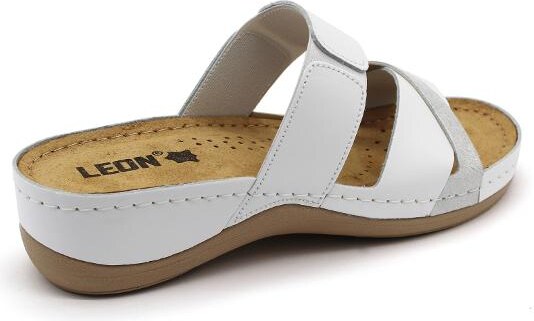 909 LEON Comfort női bőr papucs