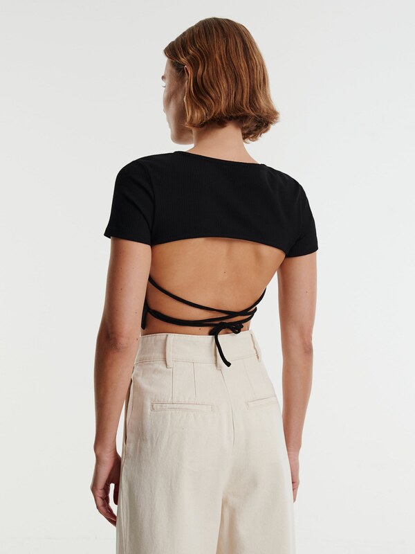 EDITED Póló 'Anke' fekete