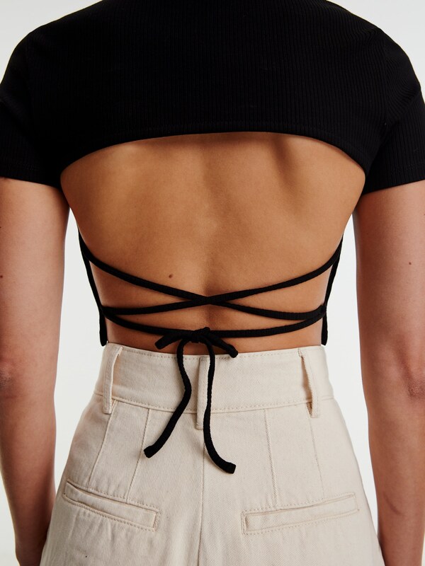 EDITED Póló 'Anke' fekete