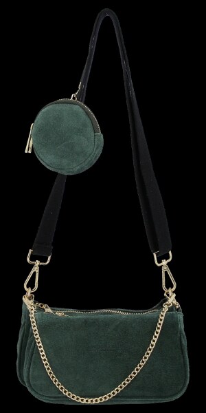 Bőr táska univerzális Vittoria Gotti palackzöld B40