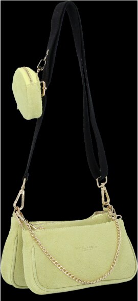 Bőr táska univerzális Vittoria Gotti lime B40